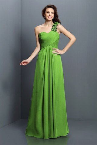 Abito da Damigella Principessa Lungo Cerniera A Terra in Chiffon