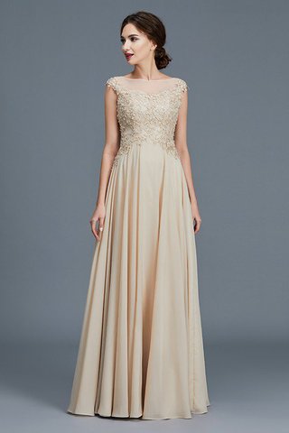 Abito Mamma Sposa A-Line con Increspature Principessa in Chiffon Naturale