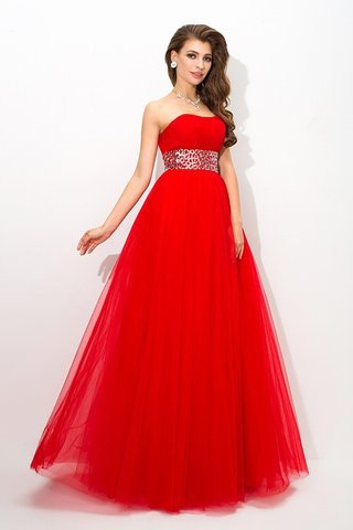 Abito Quinceanera Senza Strap Ball Gown Senza Maniche Cerniera Lunghi