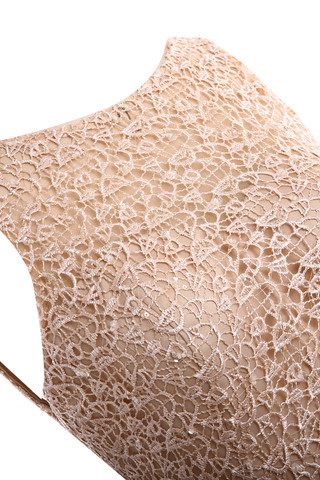 Abito da sera Alternativo Lace Coperta Lunghi A Terra con Perline